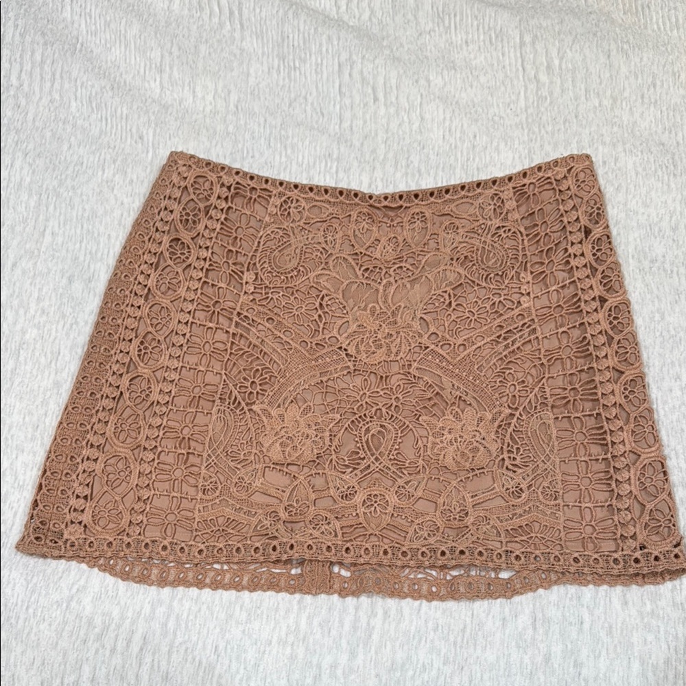 Club Monaco Mauve Lace Skirt